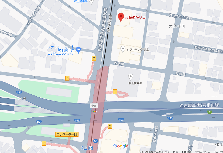 名古屋市千種区 吹上駅地図